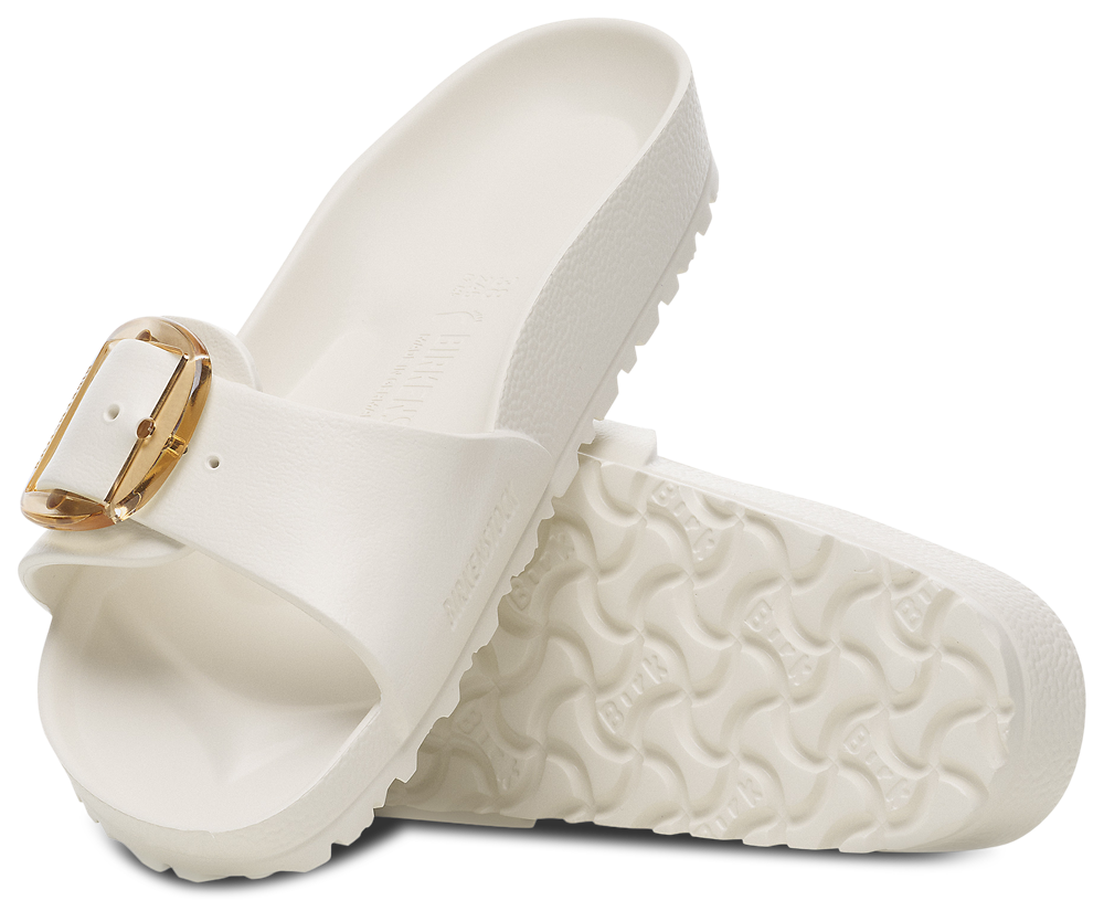 Birkenstock Madrid Big Buckle - Women's — White/White — view 3