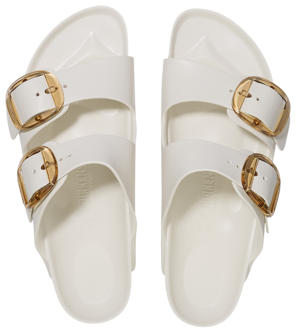 Birkenstock Arizona Big Buckle - Women's — White/White — view 2