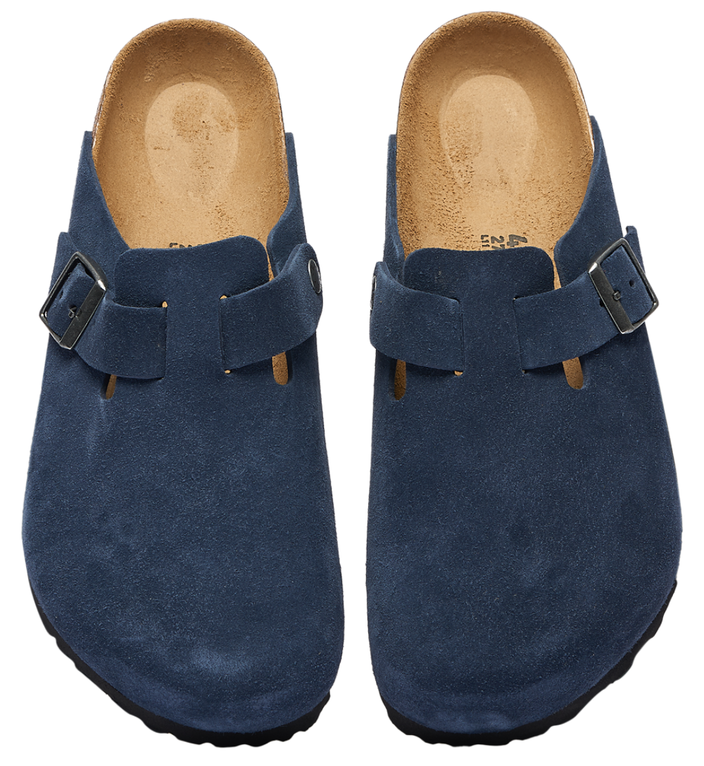 Birkenstock Boston Soft Footbed Suede - Men's — New Navy — view 4