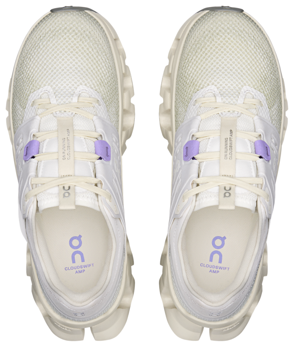 On Cloudswift Amp - Women's — Ghost/Ivory — view 4