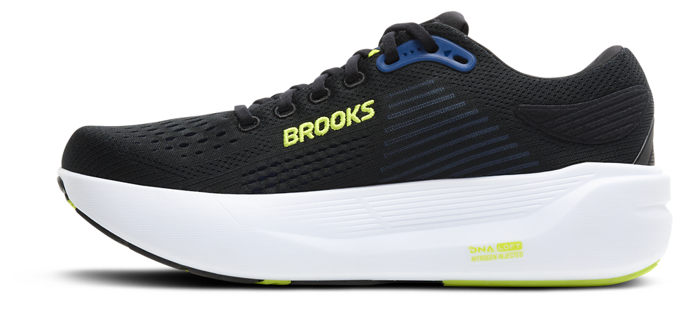 Brooks Ghost Max 3 - Men's — Acid Lime/Navy/Black — view 2