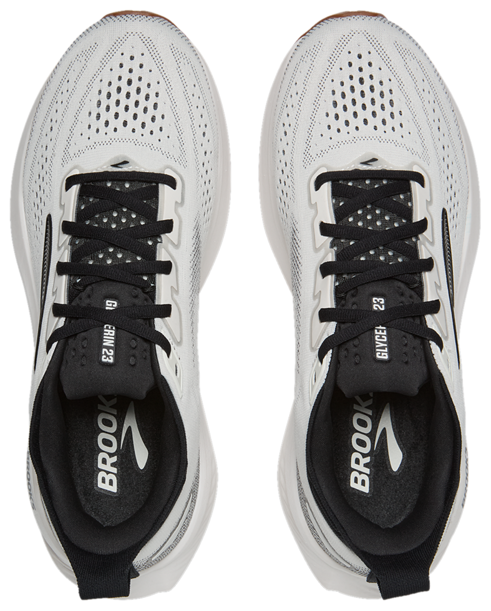 Brooks Glycerin 23 - Men's — White/Black/Biscuit — view 4