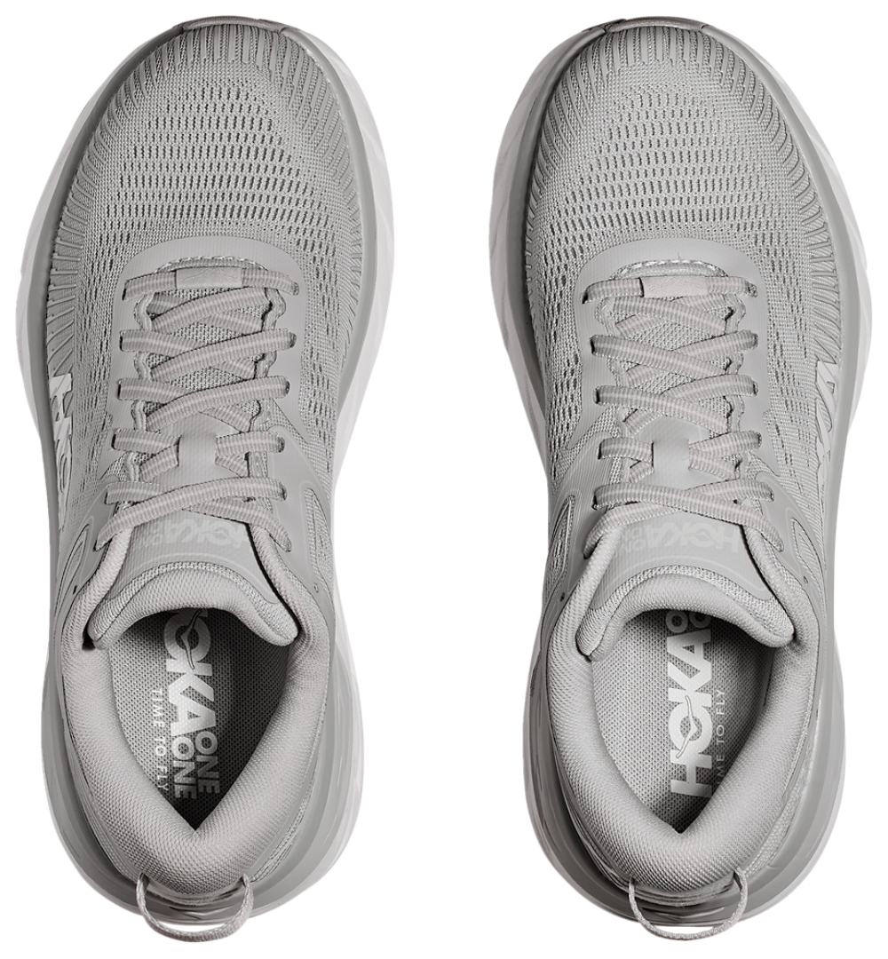 HOKA Bondi 7 - Men's — White/Harbor Mist — view 4