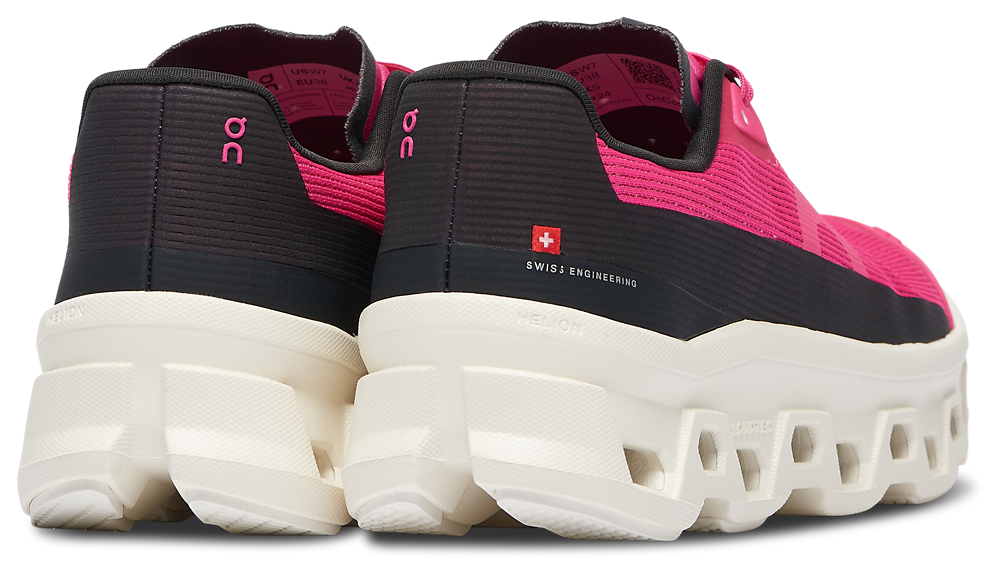 On Cloudmonster Void - Women's — Ivory/Pink — view 3