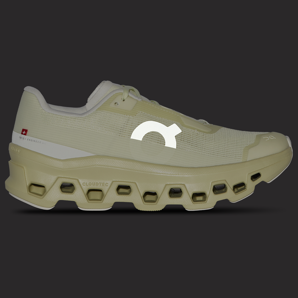 On Cloudmonster Void - Women's — Linen/Seedling — view 6