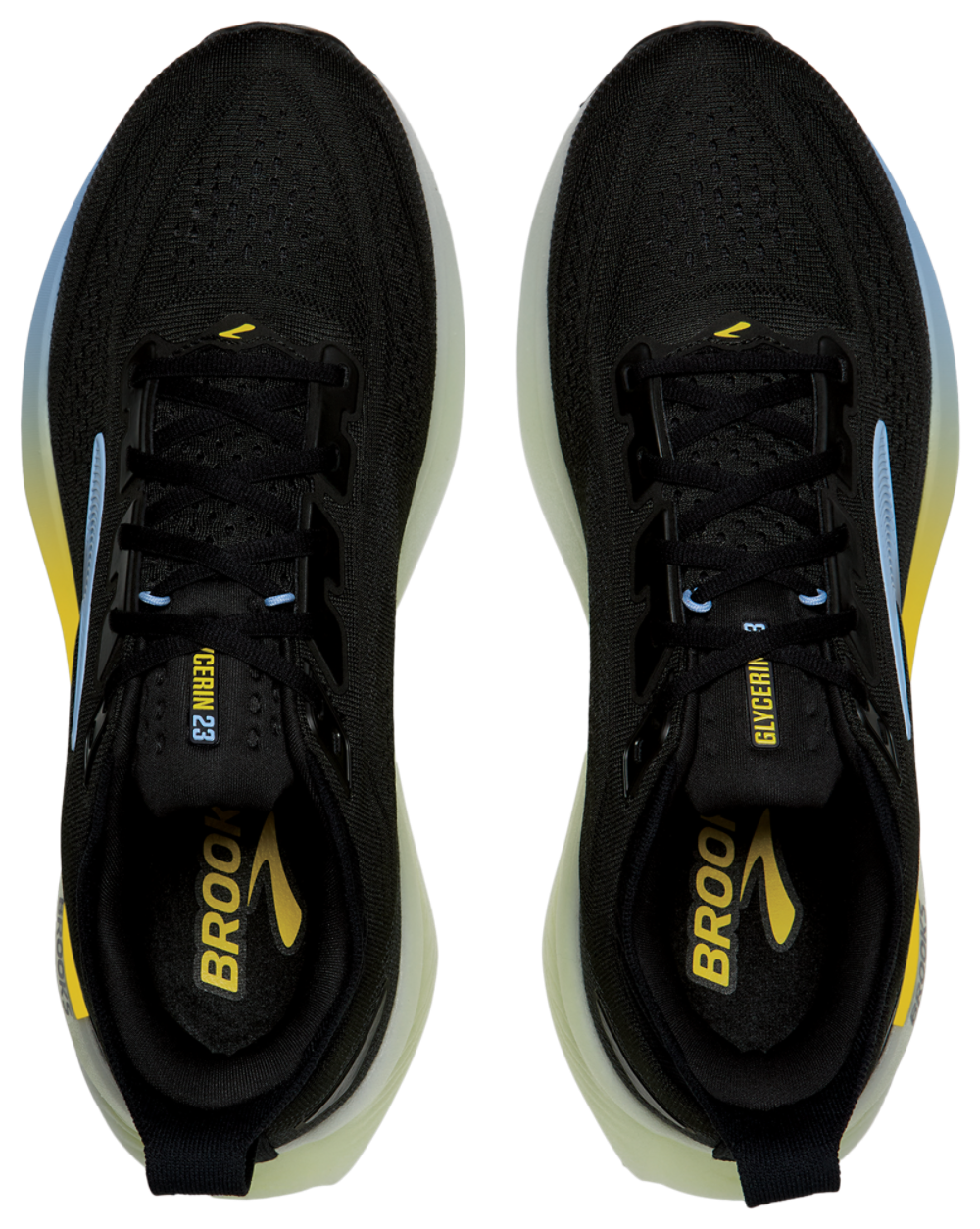 Brooks Glycerin 23 - Men's — Black/Yellow/Black — view 4