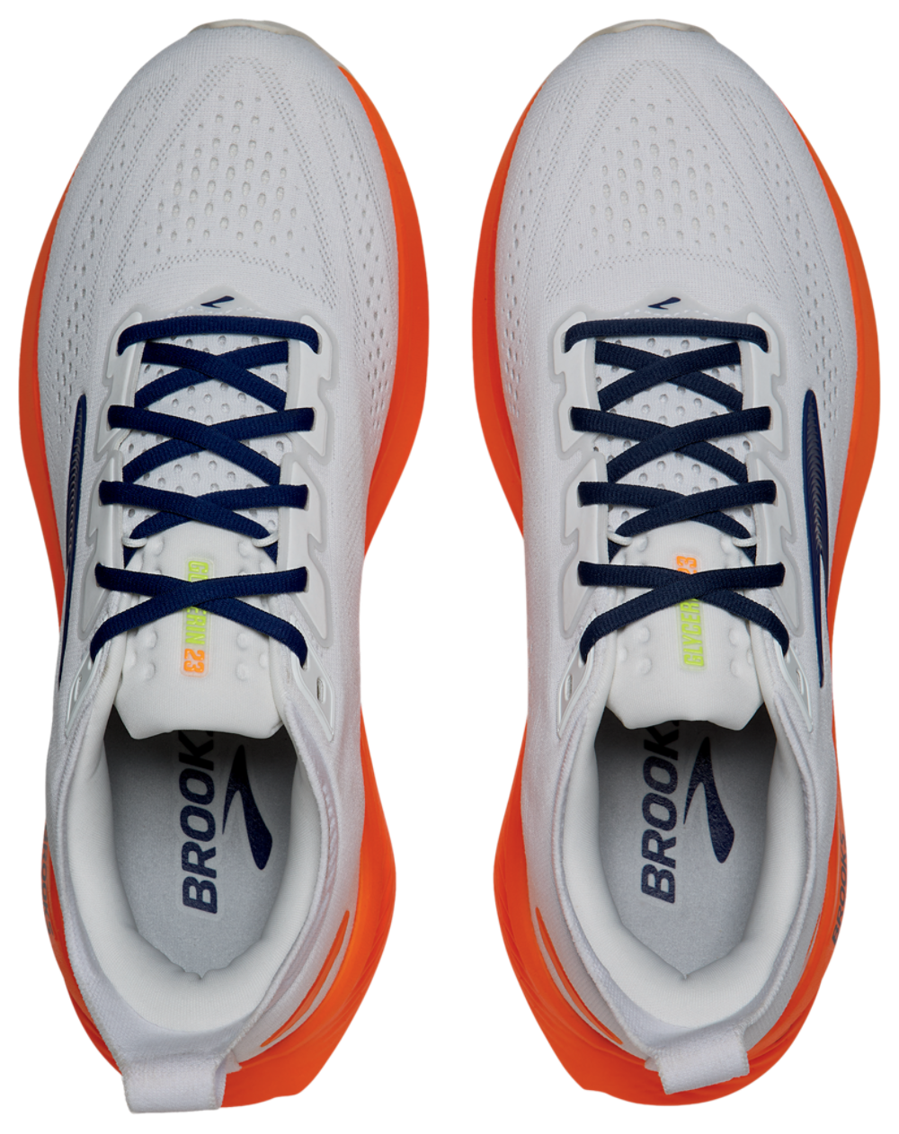 Brooks Glycerin 23 - Men's — White/Navy/White — view 4