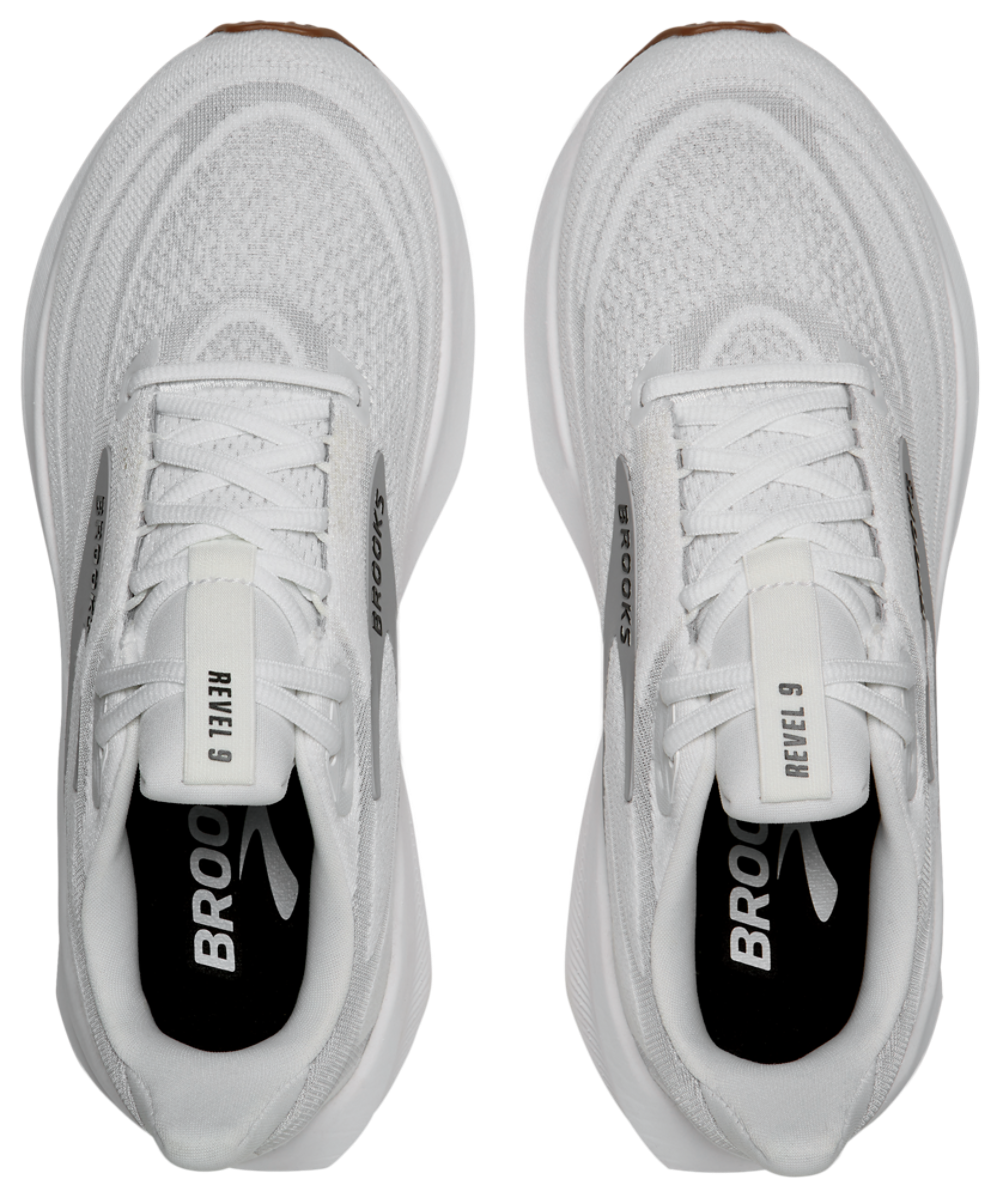 Brooks Revel 9 - Men's — White/Gray/Black — view 4