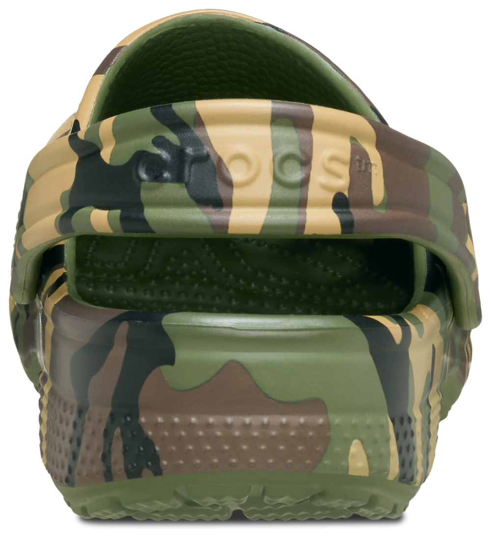 Crocs Classic Camo Clogs - Boys' Grade School — Multi/Army Green — view 2