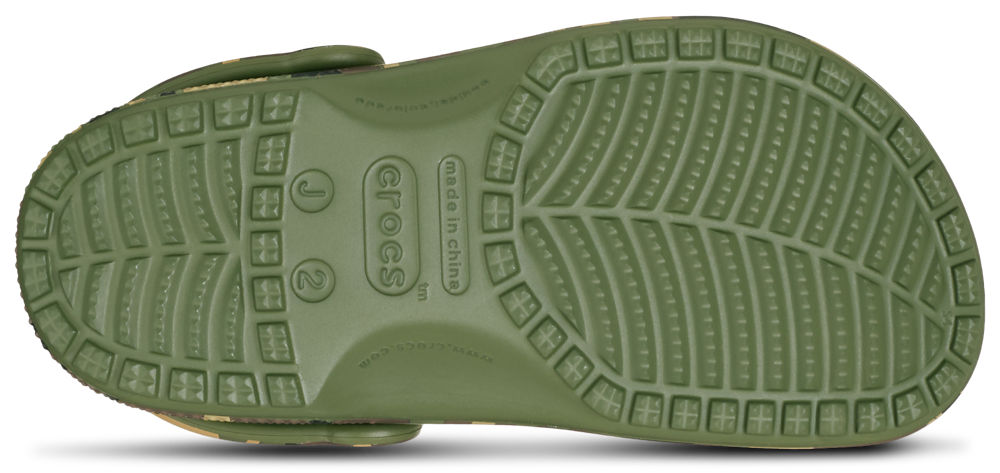 Crocs Classic Camo Clogs - Boys' Grade School — Multi/Army Green — view 4
