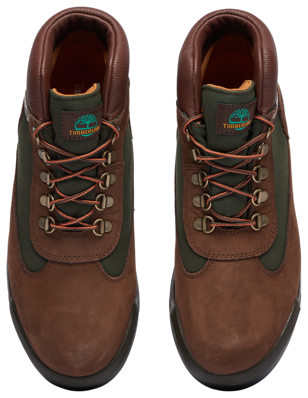 Timberland Field Boots - Men's — Brown/Green — view 4