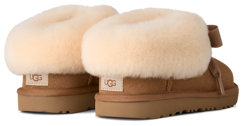 UGG Bailey Slippers - Girls' Grade School — Chestnut/Chestnut — view 3