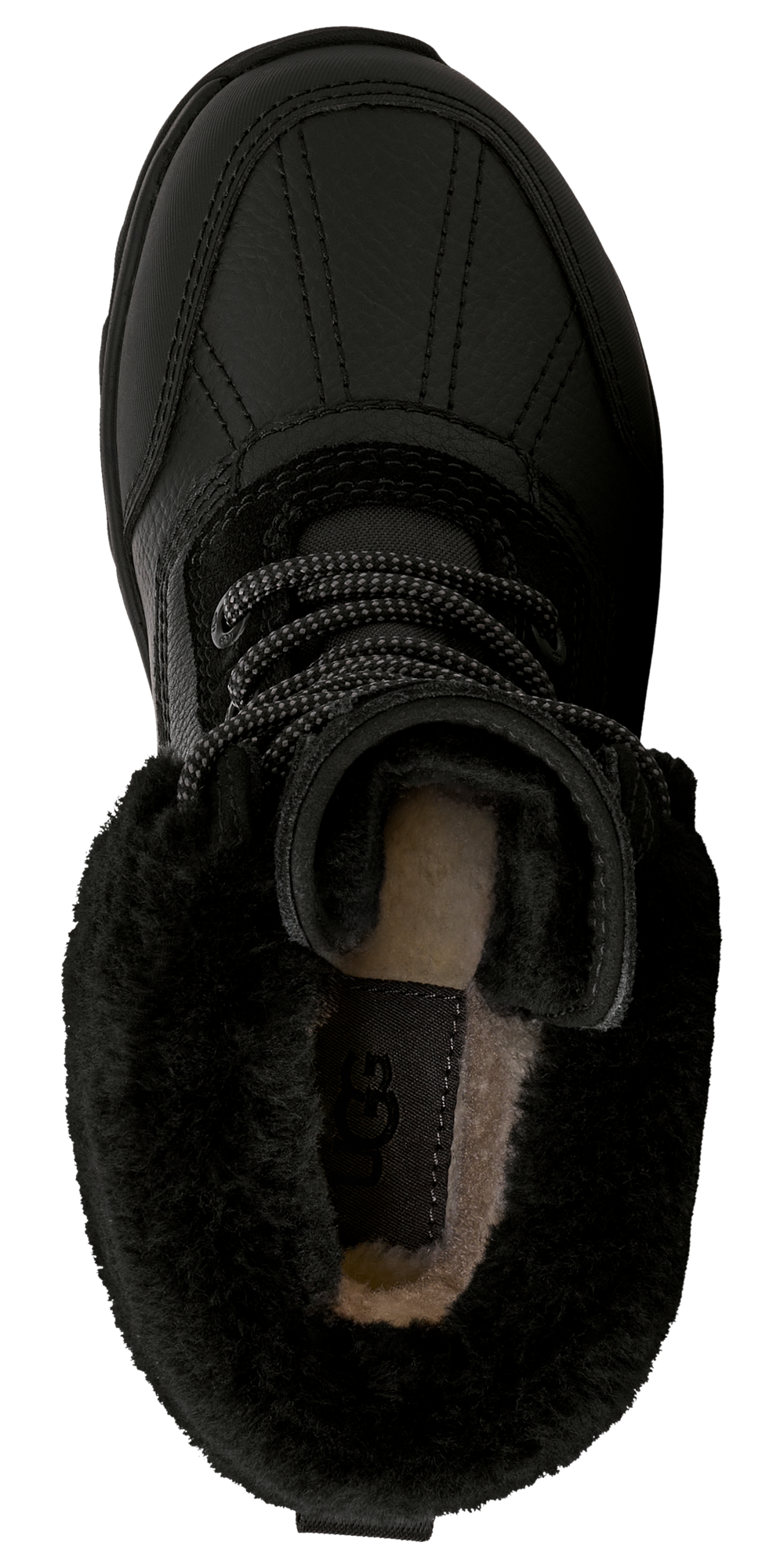 UGG Adirondack Boots - Girls' Grade School — Black/Black — view 4
