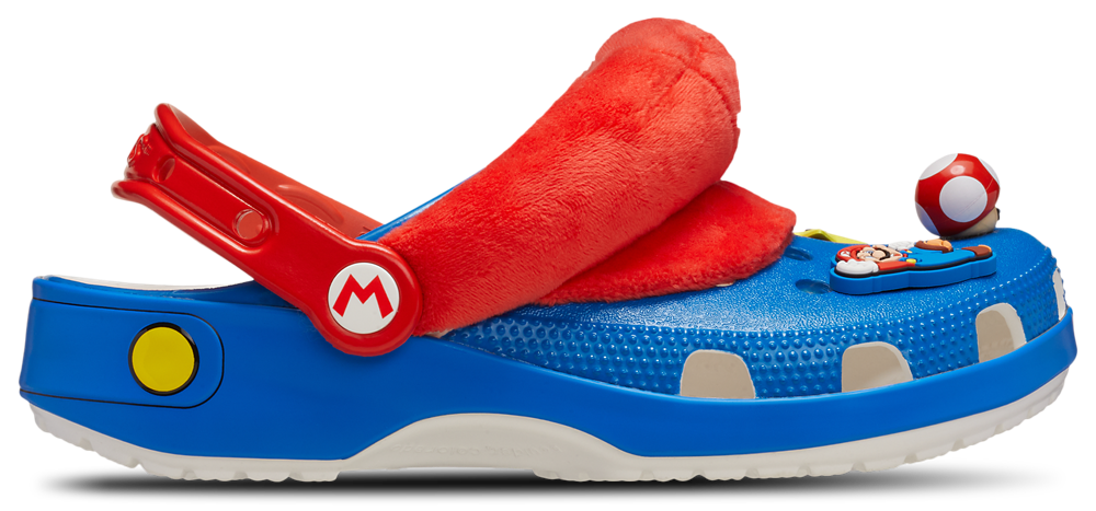 Crocs Mario Classic Clogs - Men's — Blue/Multi/Red — view 2