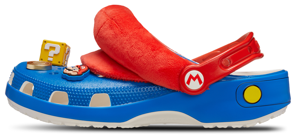 Crocs Mario Classic Clogs - Men's — Blue/Multi/Red — view 3