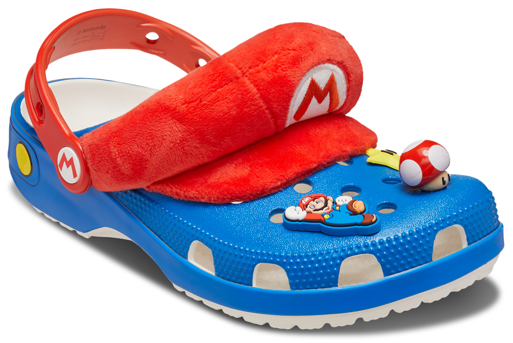 Crocs Mario Classic Clogs - Men's — Blue/Multi/Red — view 6