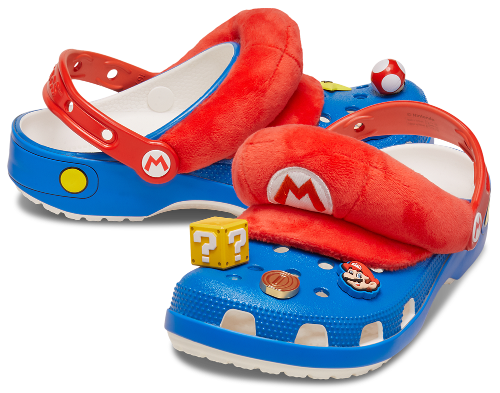 Crocs Mario Classic Clogs - Men's — Blue/Multi/Red — view 7