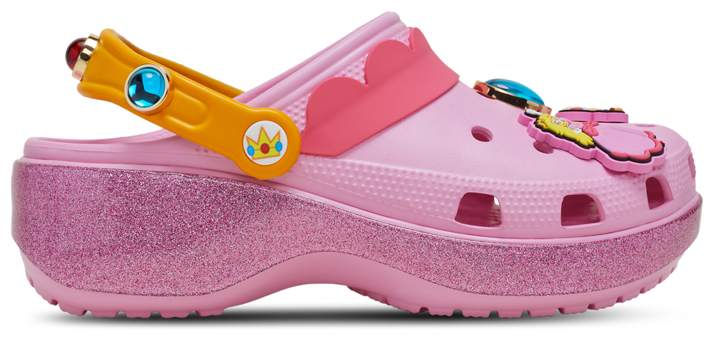 Crocs Princess Peach CLS Platform Clogs - Women's — Pink — view 2