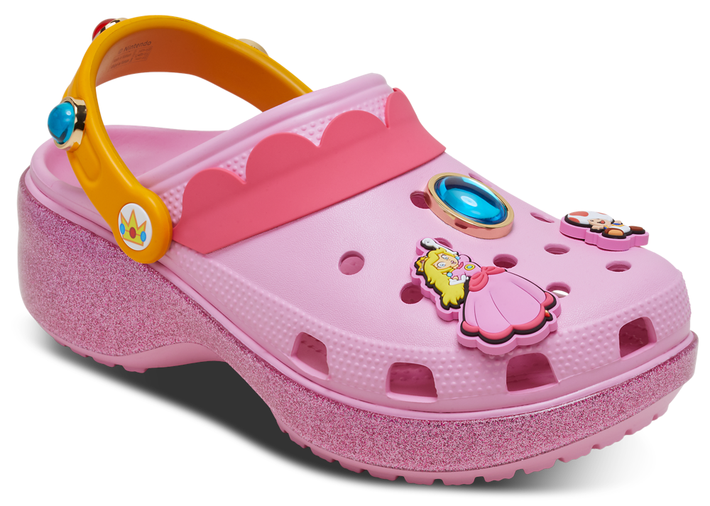 Crocs Princess Peach CLS Platform Clogs - Women's — Pink — view 6