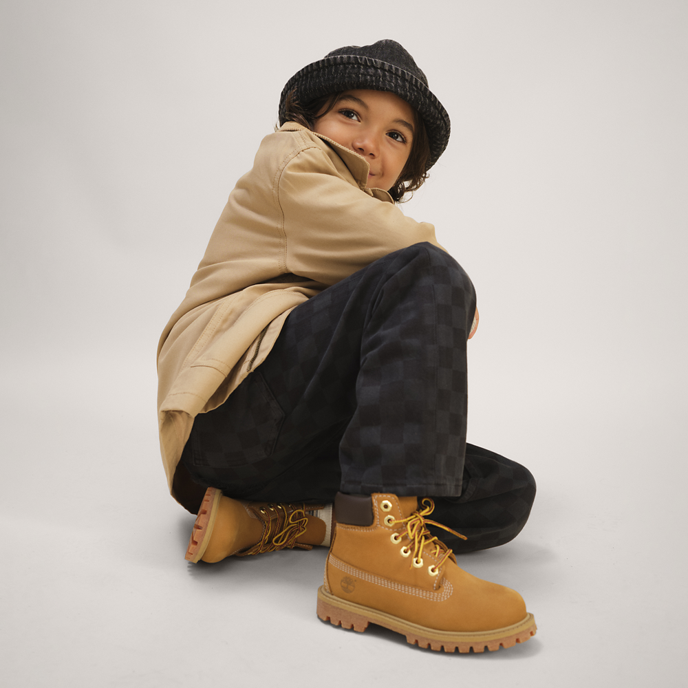 Timberland Waterproof 6" Boots - Boys' Preschool — Wheat/Wheat — view 6