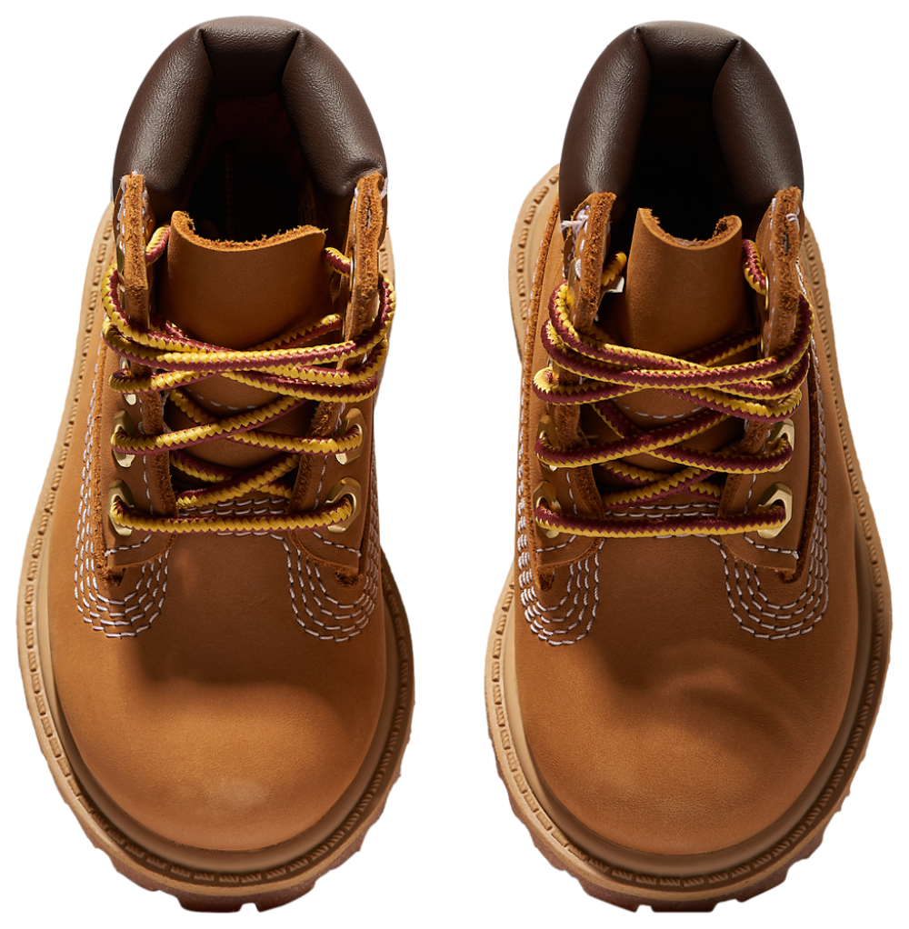 Timberland Waterproof 6" Boots - Boys' Toddler — Wheat/Wheat — view 4