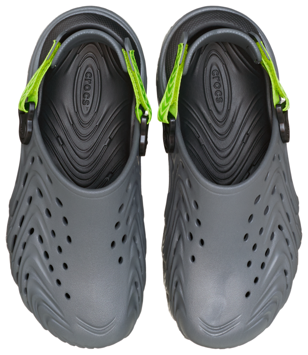 Crocs Echo II Clogs - Men's — Gray/Green Burst — view 4