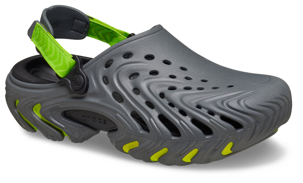 Crocs Echo II Clogs - Men's — Gray/Green Burst — view 6