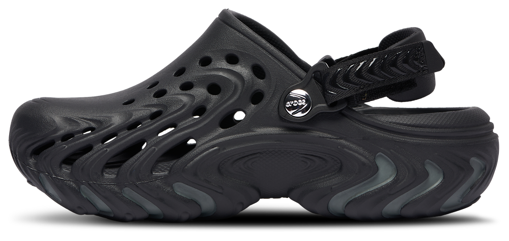 Crocs Echo II Clogs - Boys' Grade School — Black/Black — view 2
