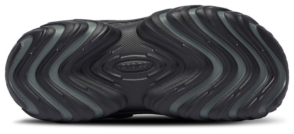Crocs Echo II Clogs - Boys' Grade School — Black/Black — view 5