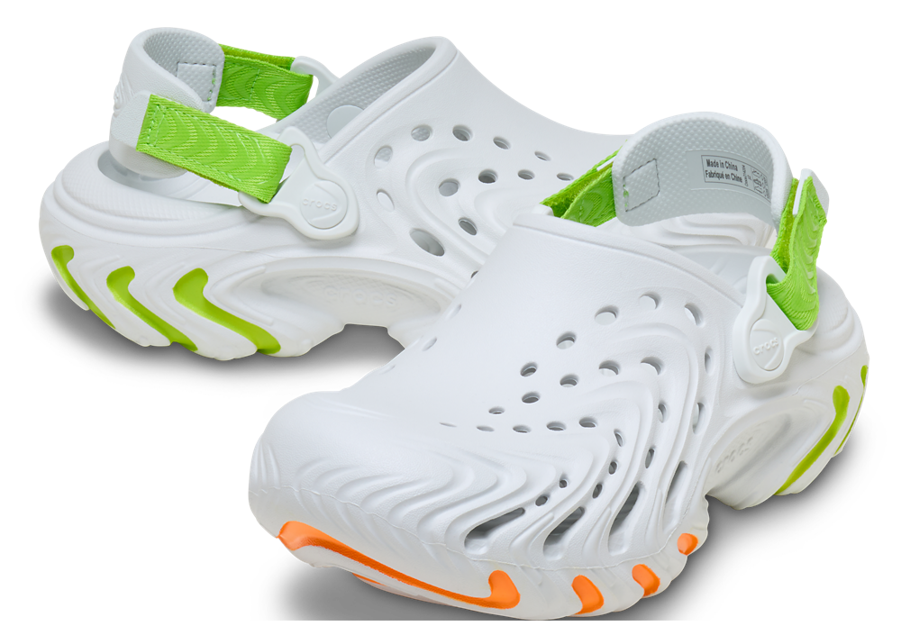 Crocs Echo II Clogs - Boys' Grade School — Grey/Moon Burst — view 2