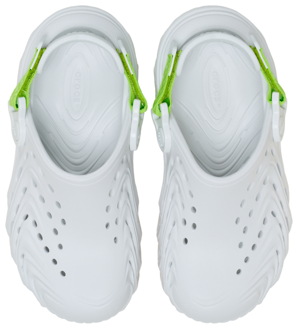 Crocs Echo II Clogs - Boys' Grade School — Grey/Moon Burst — view 4