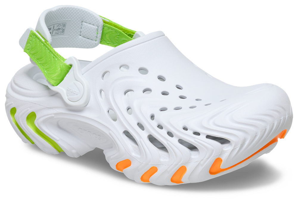 Crocs Echo II Clogs - Boys' Grade School — Grey/Moon Burst — view 6