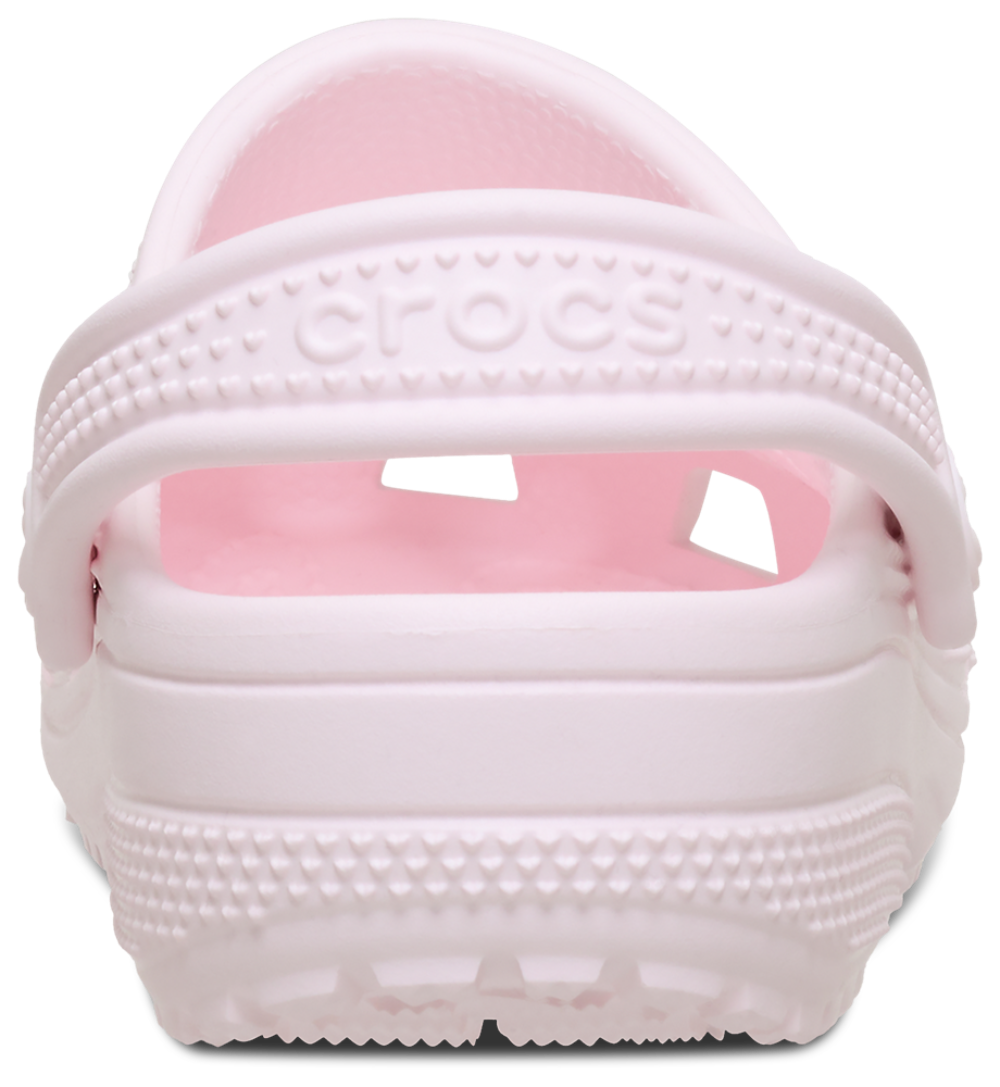 Crocs Classic Hearts Cut Out Clogs - Girls' Grade School — Bubble Ice/Bubble Ice — view 3