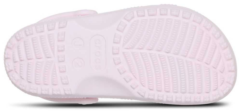 Crocs Classic Hearts Cut Out Clogs - Girls' Grade School — Bubble Ice/Bubble Ice — view 5