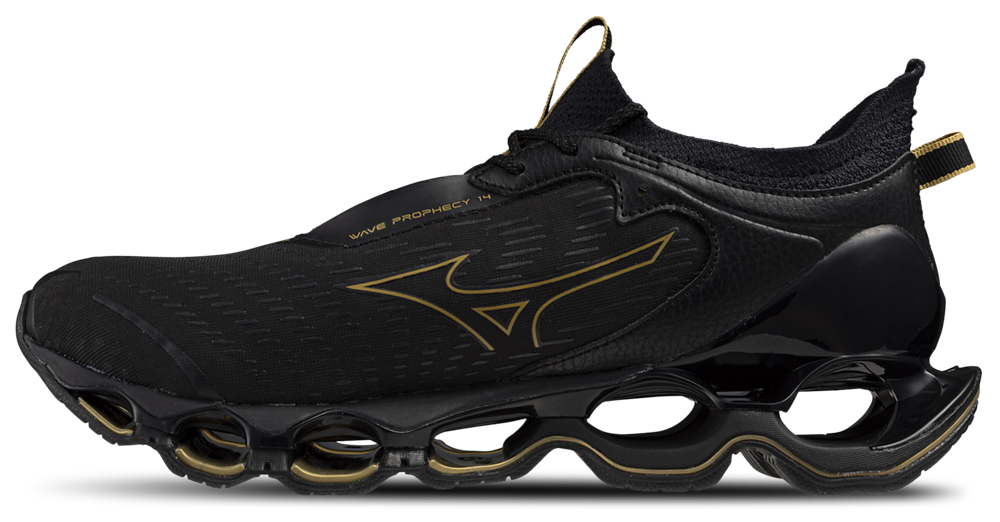 Mizuno Wave Prophecy 14 - Men's — Black/Gold — view 2