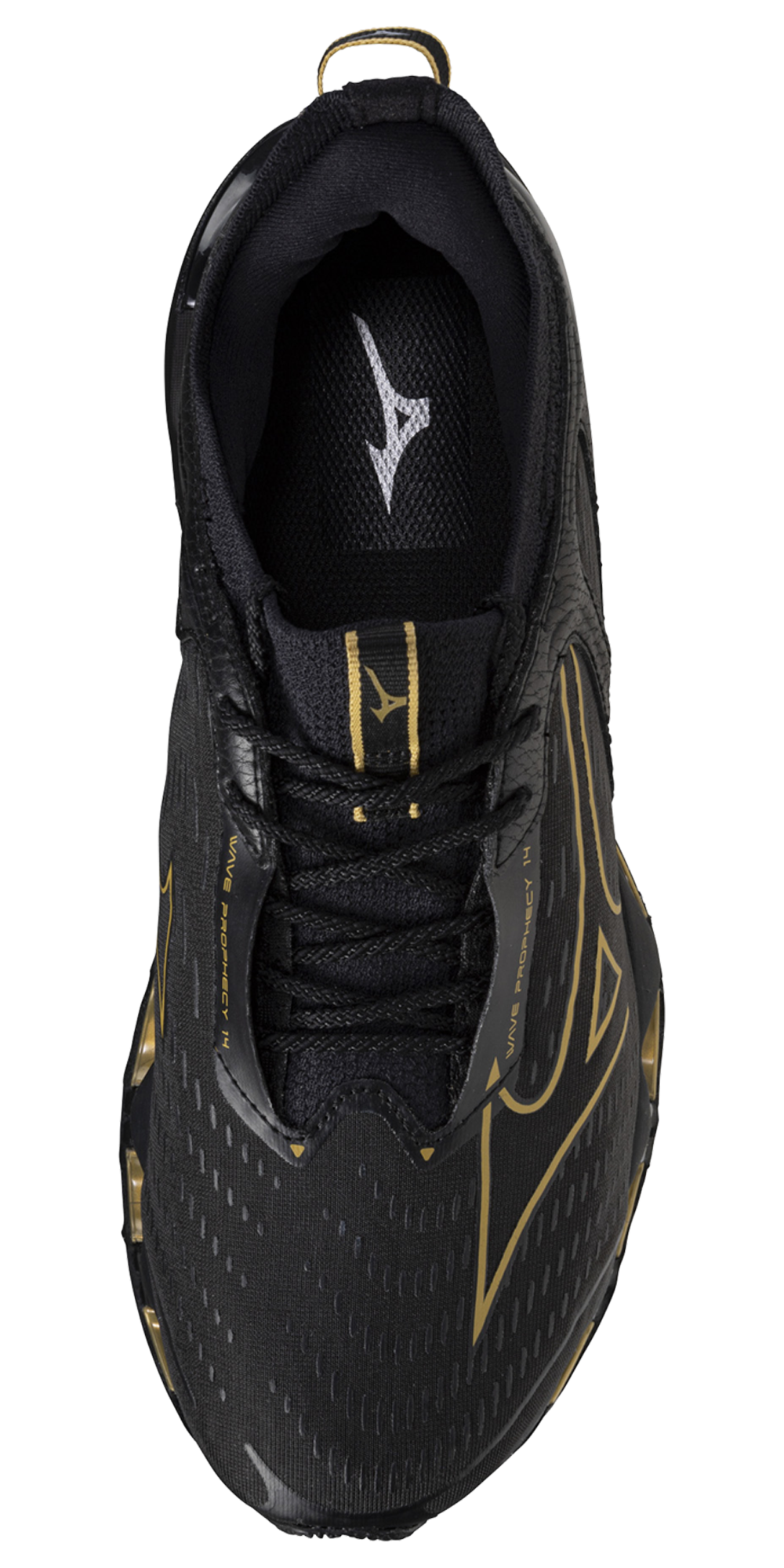 Mizuno Wave Prophecy 14 - Men's — Black/Gold — view 4