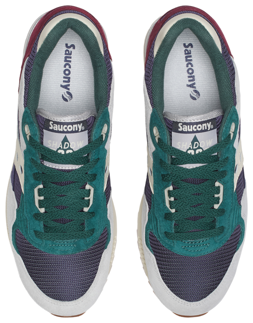 Saucony Shadow 5000 - Men's — Navy/Green/Maroon — view 4