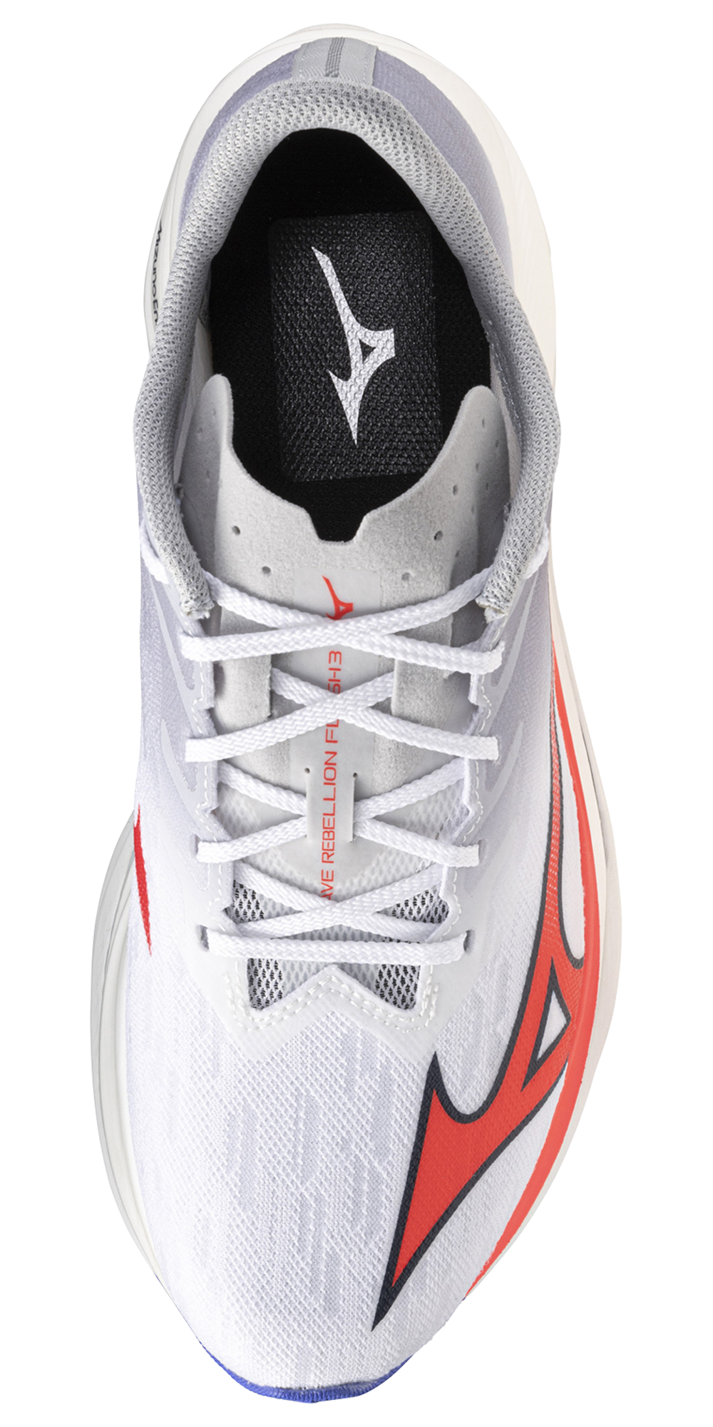 Mizuno Wave Rebellion Flash 3 - Men's — White/Fiery Coral — view 4
