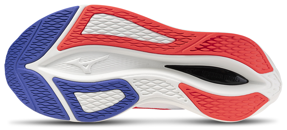 Mizuno Wave Rebellion Flash 3 - Men's — White/Fiery Coral — view 5