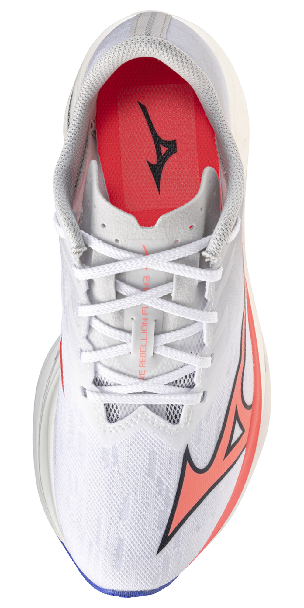 Mizuno Wave Rebellion Flash 2 - Women's — White/Striking Coral — view 4