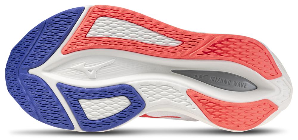 Mizuno Wave Rebellion Flash 2 - Women's — White/Striking Coral — view 5