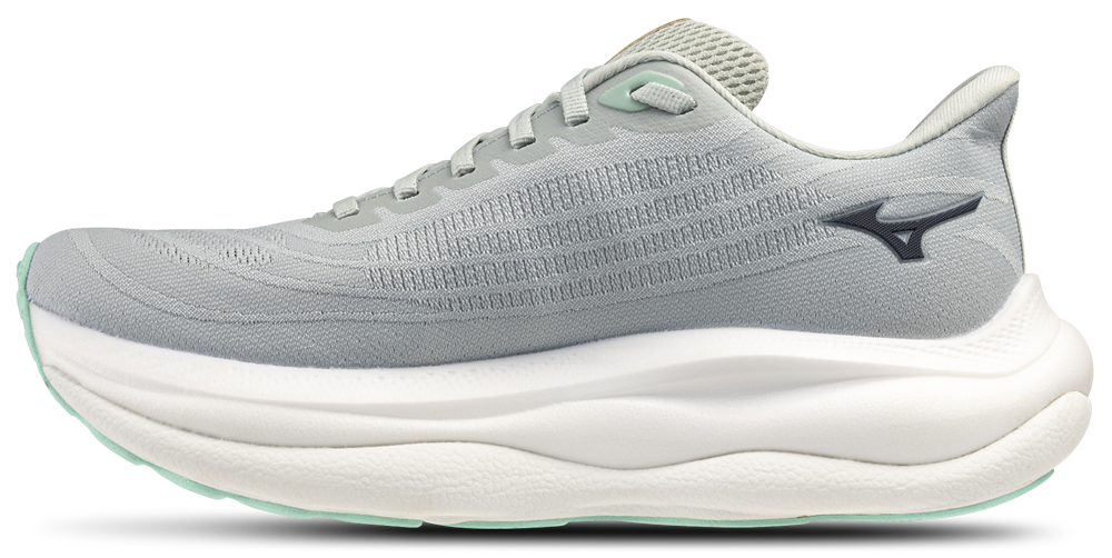 Mizuno Wave Sky 9 Wide - Women's — Mercury/Baritone Blue — view 2