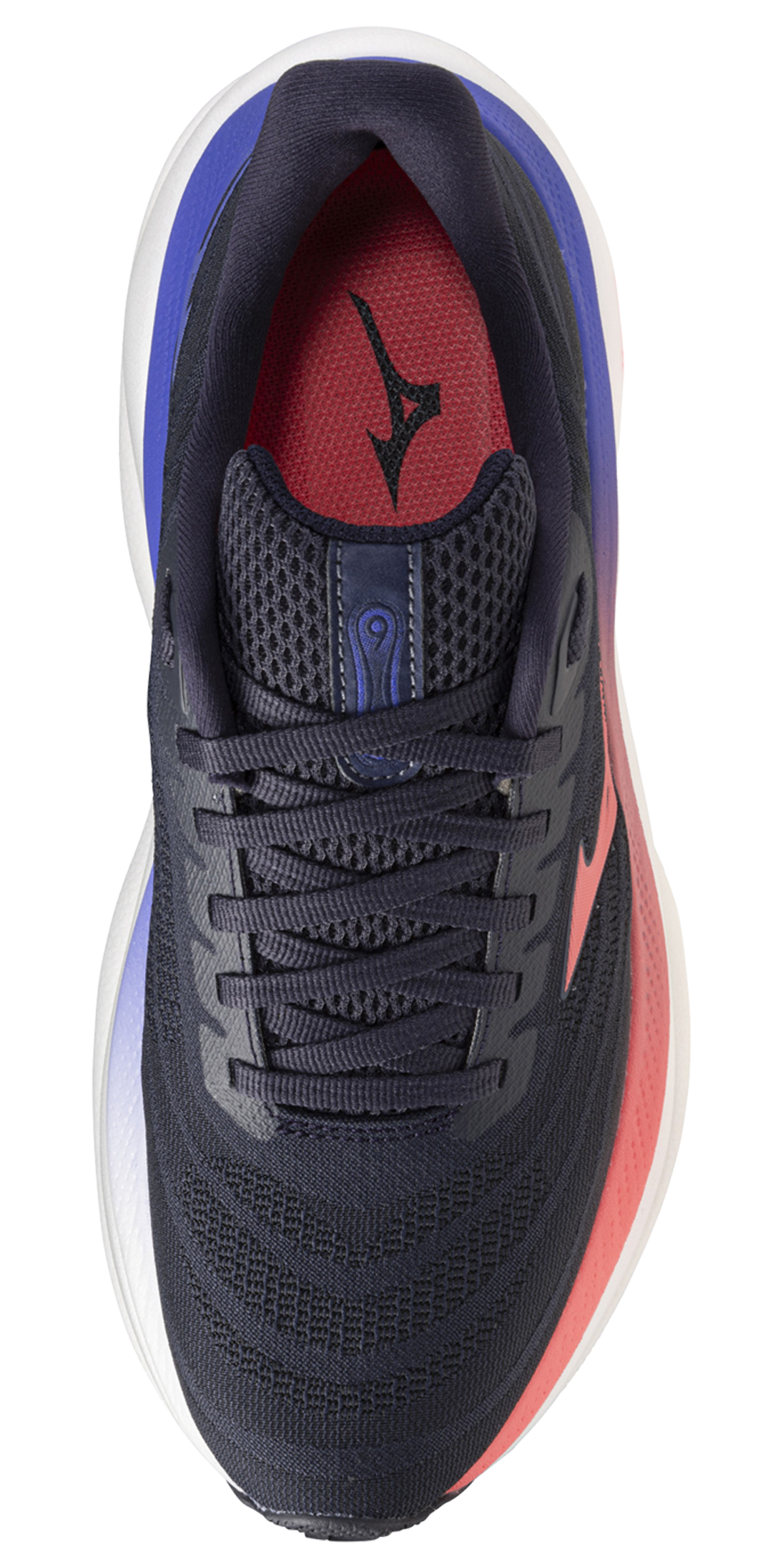 Mizuno Wave Sky 9 Wide - Women's — Odyssey Grey/Striking Coral — view 4