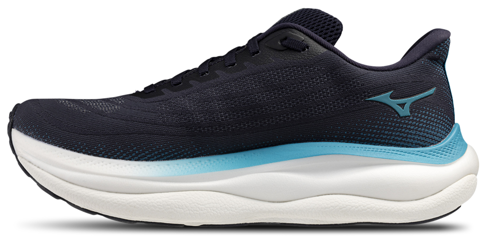 Mizuno Wave Sky 9 - Men's — Baritone Blue/Citrus — view 2