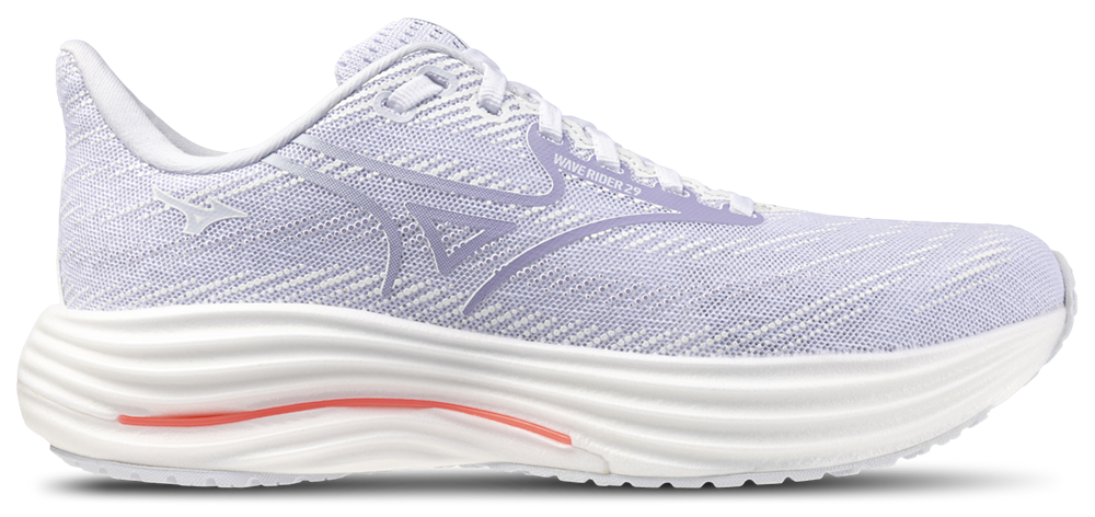 Mizuno Wave Rider 29 Wide - Women's — White/Icelandic Blue — view 2
