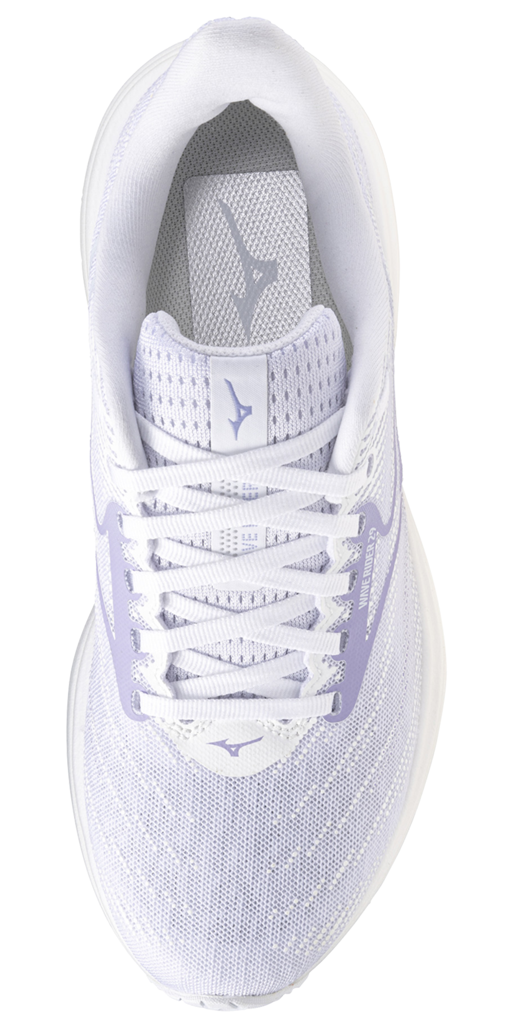 Mizuno Wave Rider 29 Wide - Women's — White/Icelandic Blue — view 4