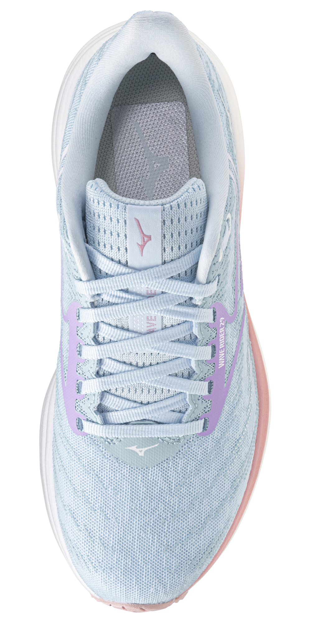 Mizuno Wave Rider 29 Wide - Women's — Nantucket Breeze/Orchid Petal — view 4