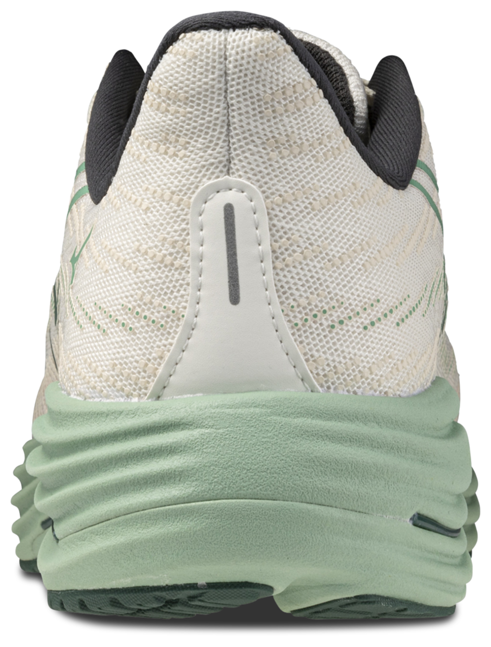 Mizuno Wave Rider 29 Wide - Men's — White/Bistro Green — view 3