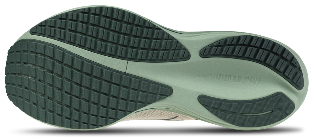 Mizuno Wave Rider 29 Wide - Men's — White/Bistro Green — view 5