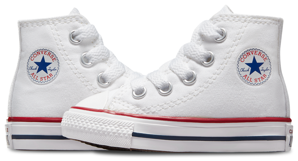 Converse All Star High Top - Boys' Toddler — White/Optical White — view 8